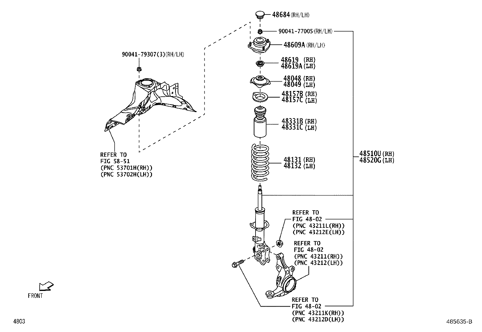 48131-B5240 SPRING, FRONT COIL, RH product image
