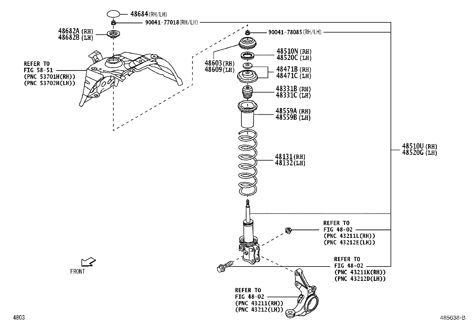 48131-B5270 SPRING, FRONT COIL, RH product image
