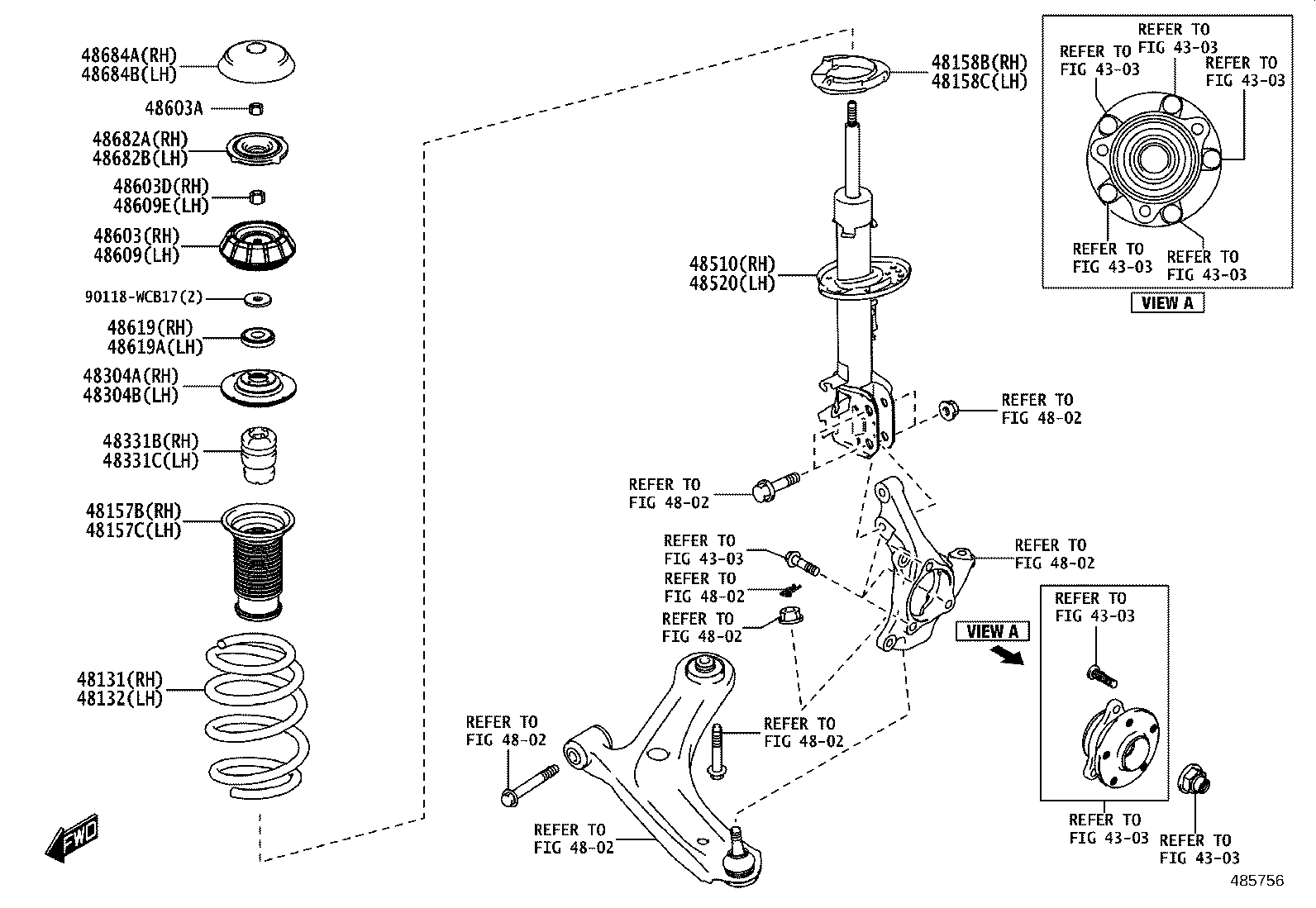 48131-WC016 SPRING, FRONT COIL, RH product image