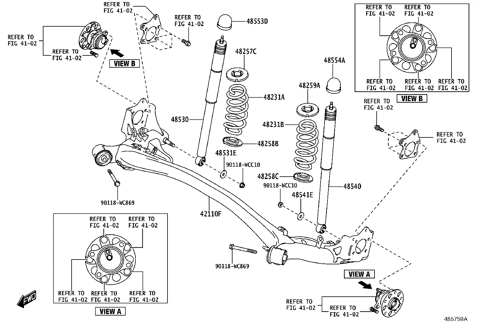 48231-WC010 SPRING, COIL, REAR RH product image