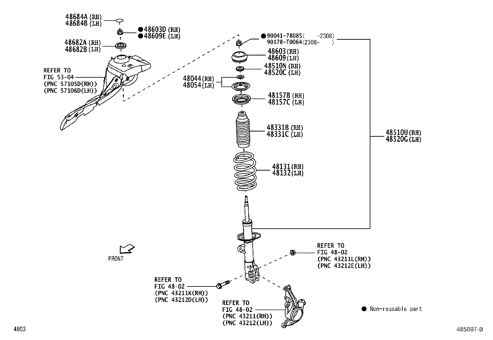 48131-BZD80 SPRING, FRONT COIL, RH product image