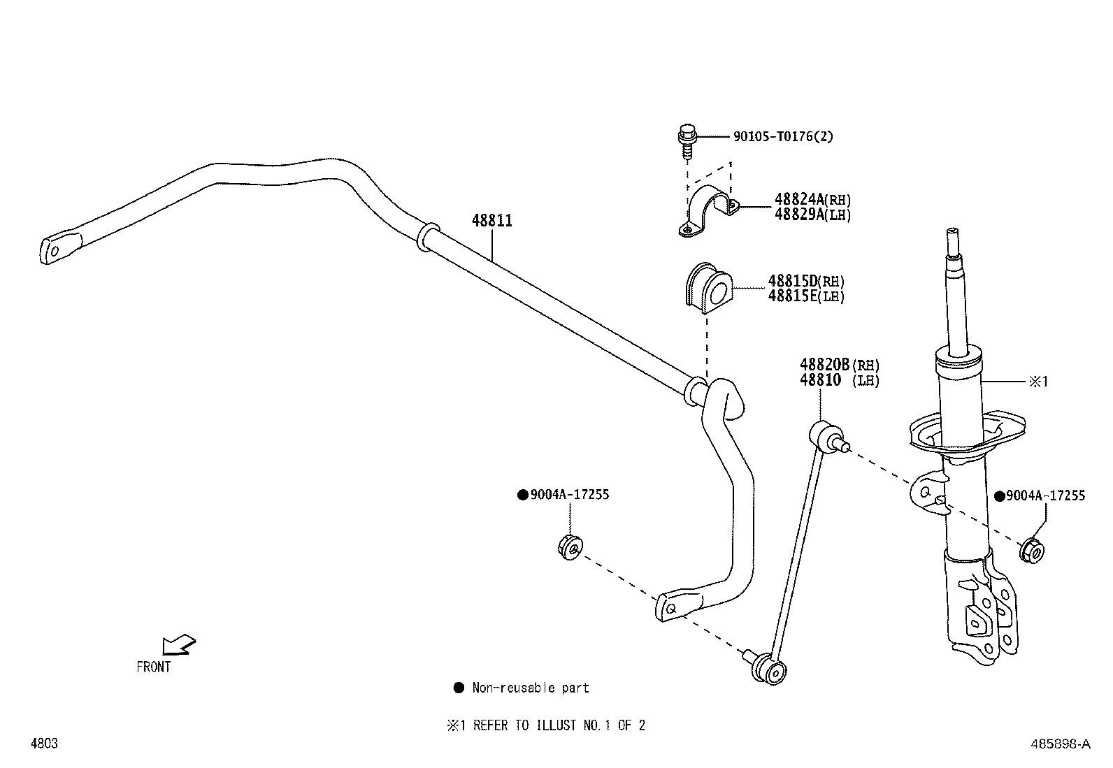 48131-BZD80 SPRING, FRONT COIL, RH product image