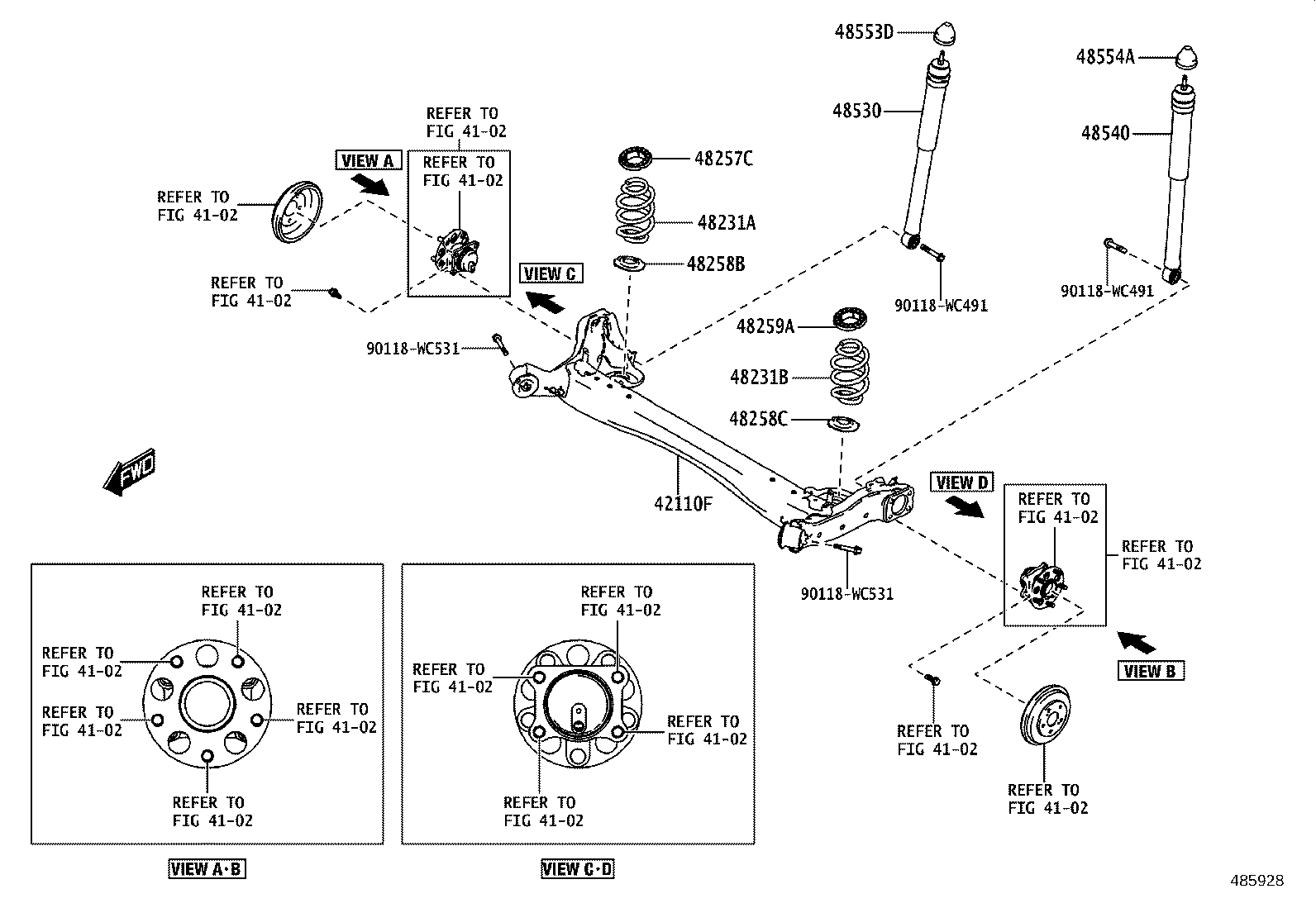 48231-WC019 SPRING, COIL, REAR RH product image