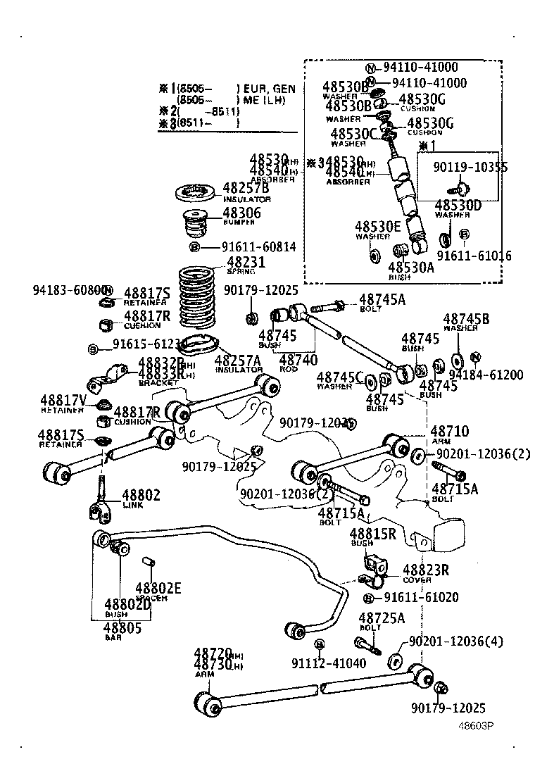 48815-12110 BUSH, STABILIZER(FOR REAR) product image