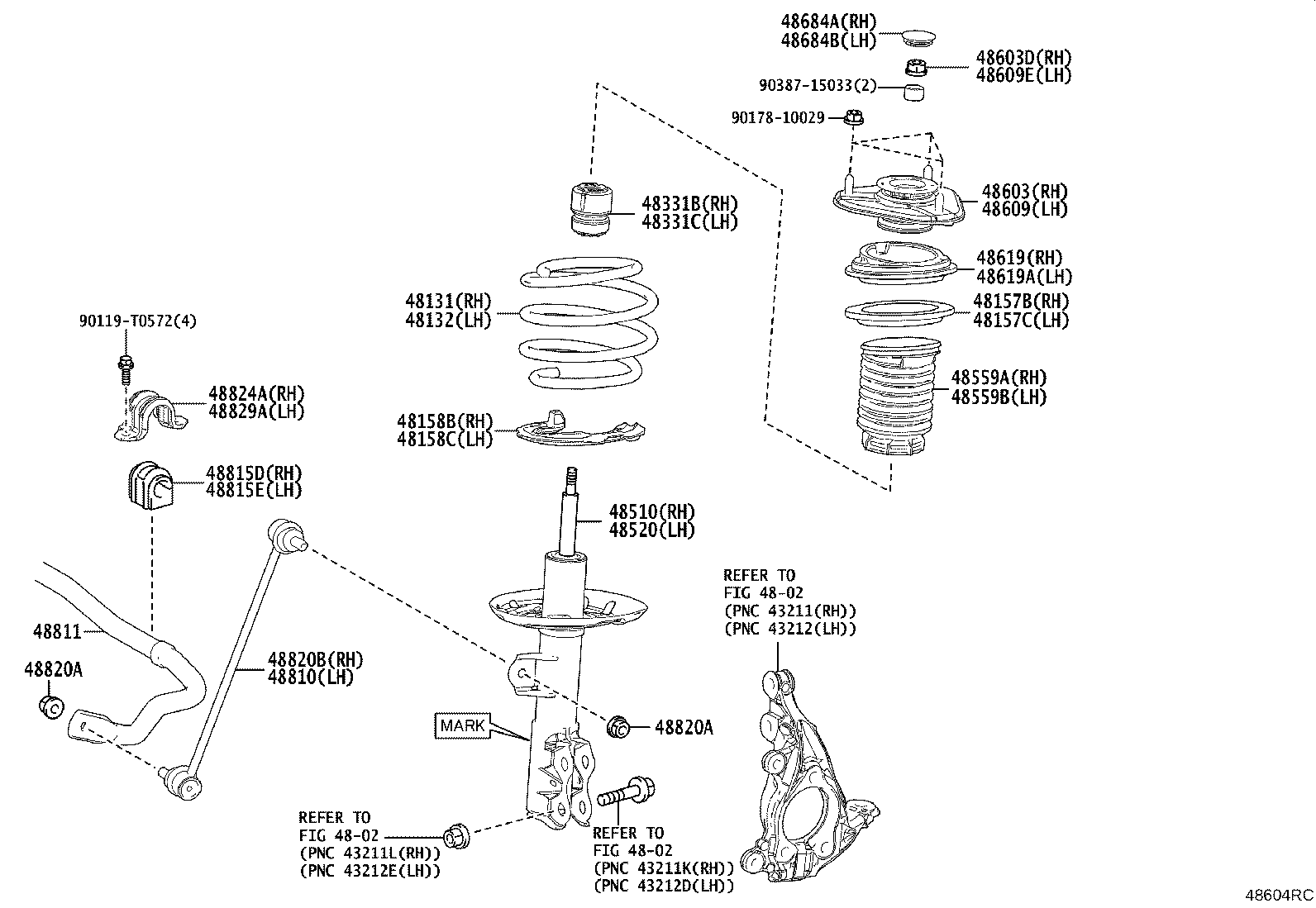 48131-0A080 SPRING, FRONT COIL, RH product image