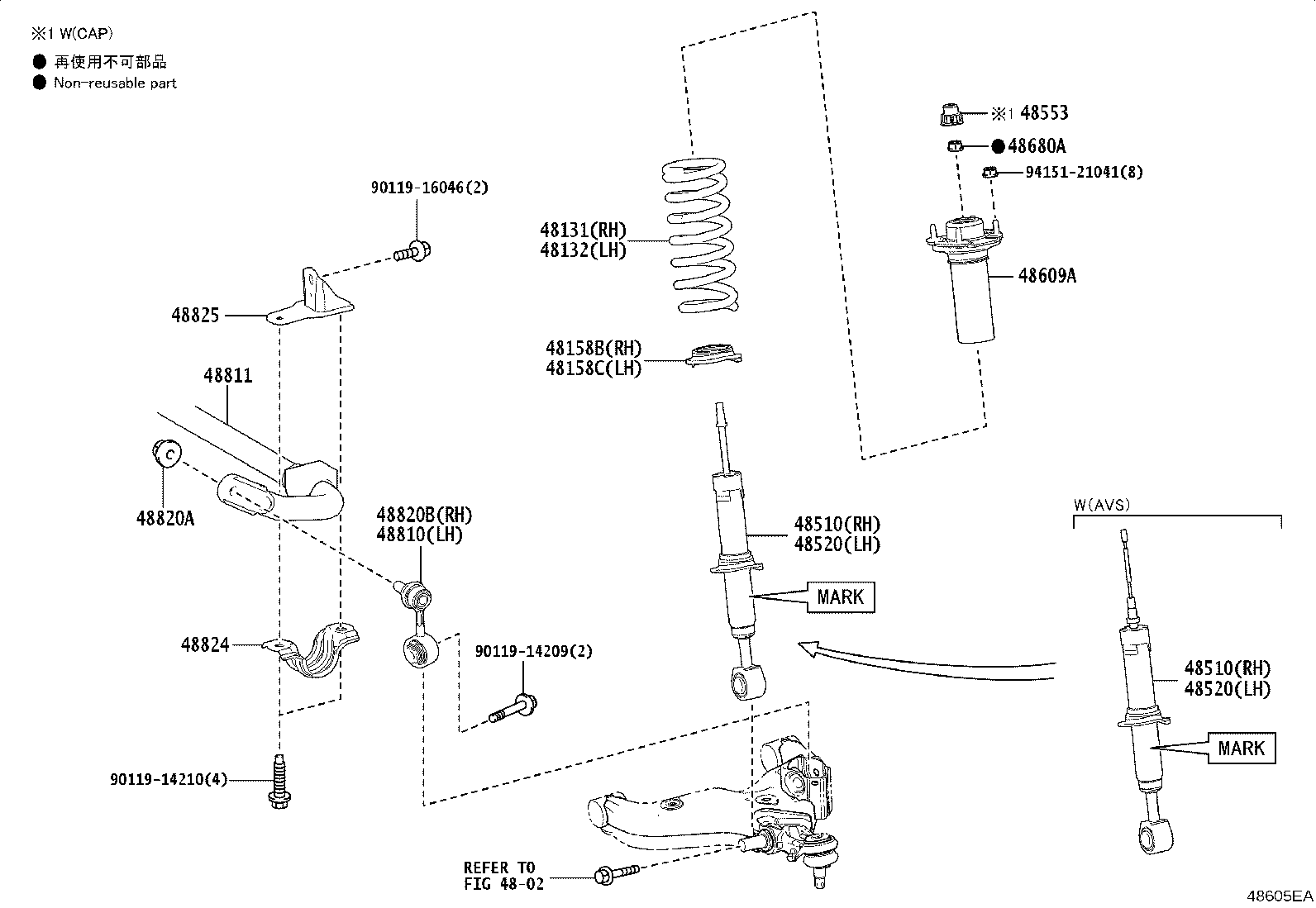 48131-60R90 SPRING, FRONT COIL, RH product image