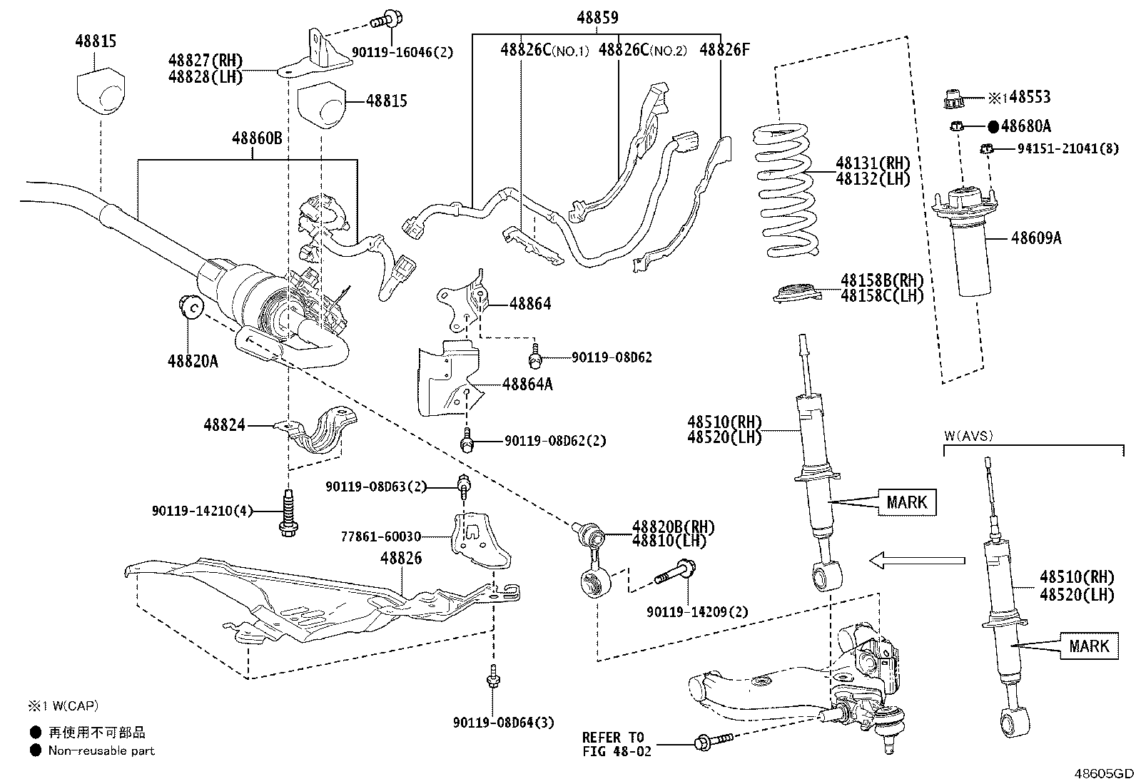 48131-60R90 SPRING, FRONT COIL, RH product image