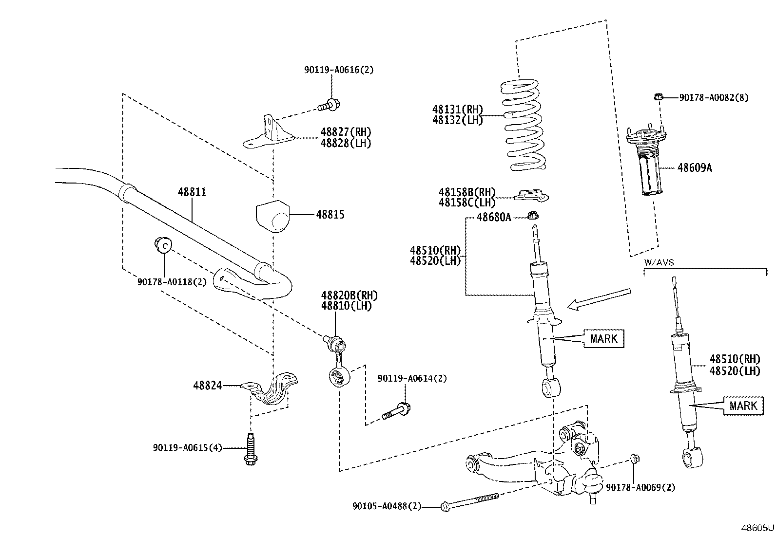 48131-AK011 SPRING, FRONT COIL, RH product image