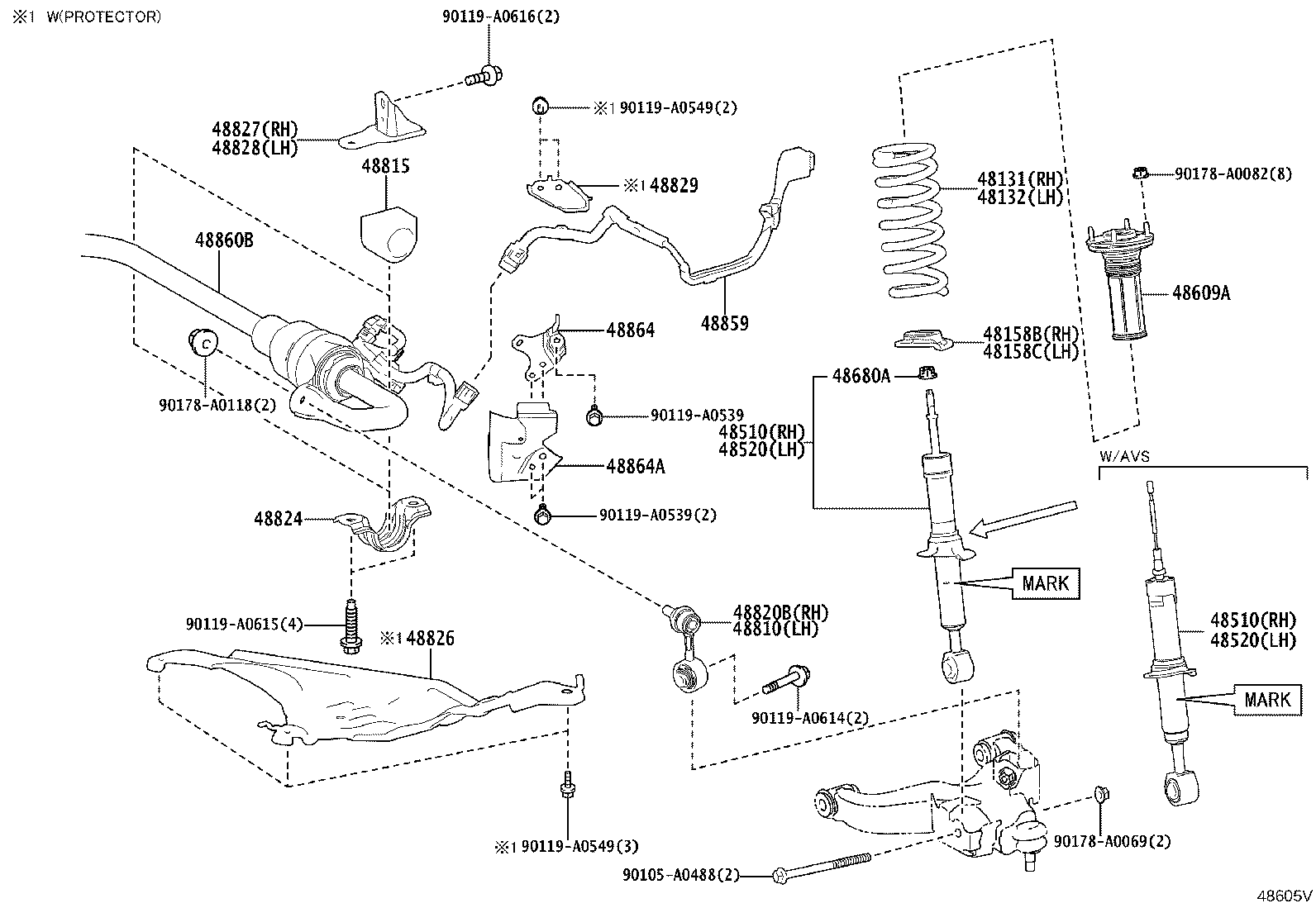 48131-AK011 SPRING, FRONT COIL, RH product image