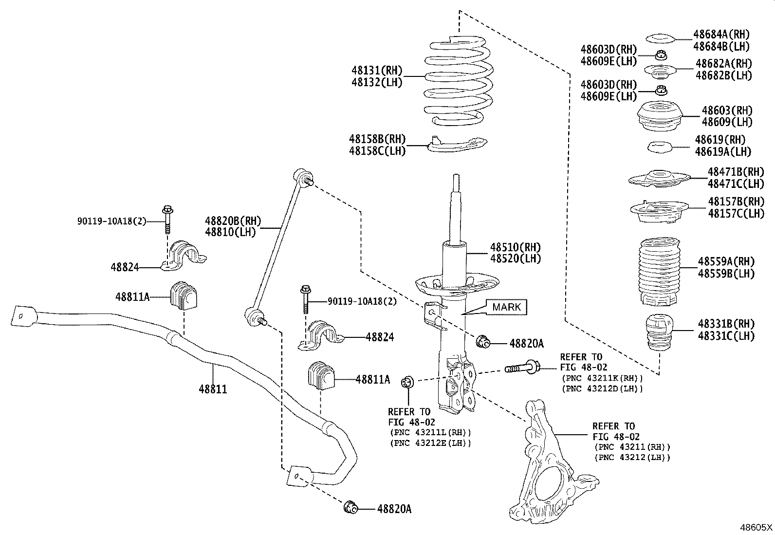 48131-K0010 SPRING, FRONT COIL, RH product image