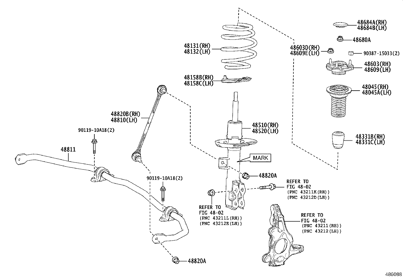 48157-K0010 INSULATOR, FRONT COIL SPRING, UPPER RH product image