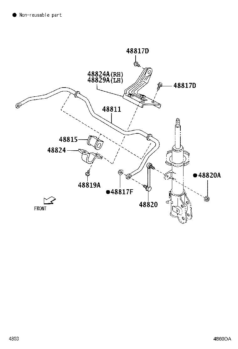 48157-BZ010 INSULATOR, FRONT COIL SPRING, UPPER product image