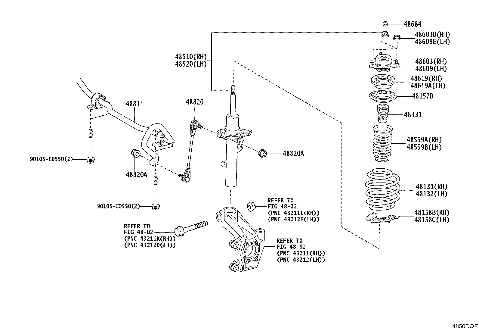 48131-YL030 SPRING, FRONT COIL, RH product image