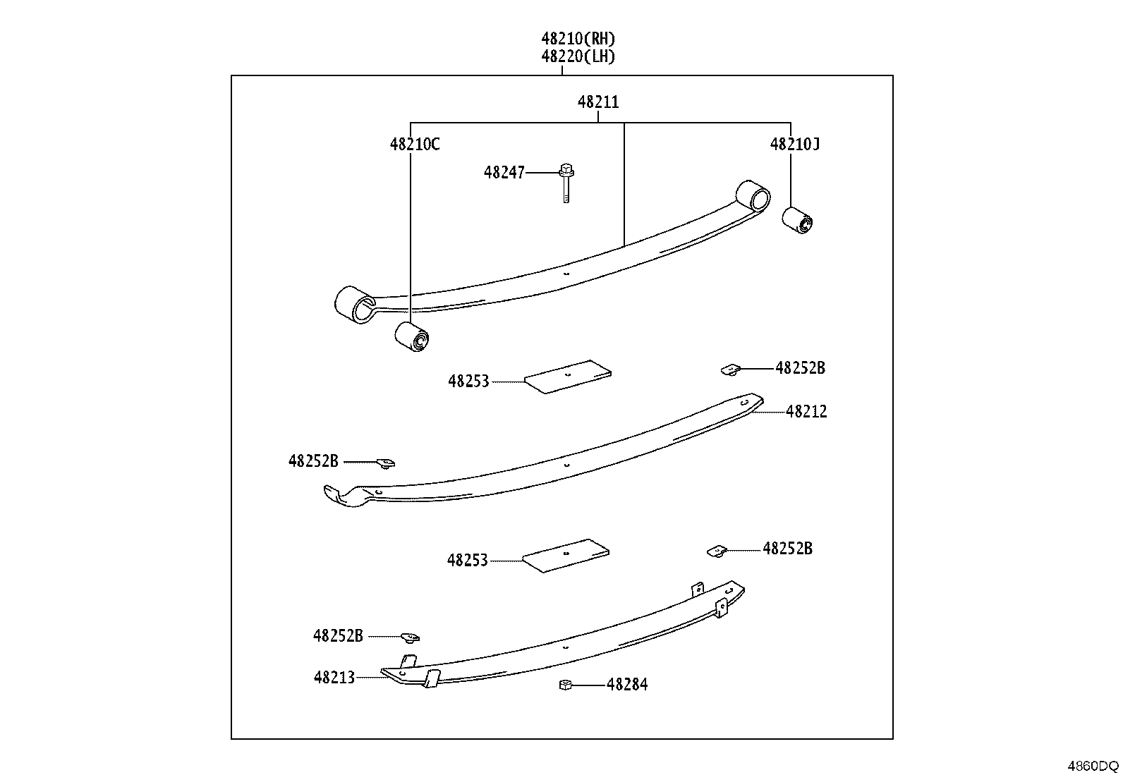 48201-36B30 LEAF, REAR SPRING, NO.1 product image
