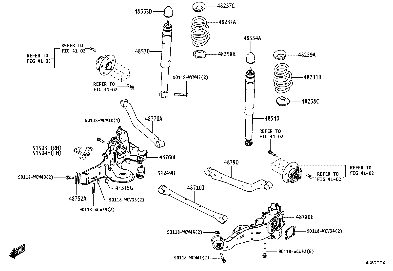 48231-WC025 SPRING, COIL, REAR RH product image