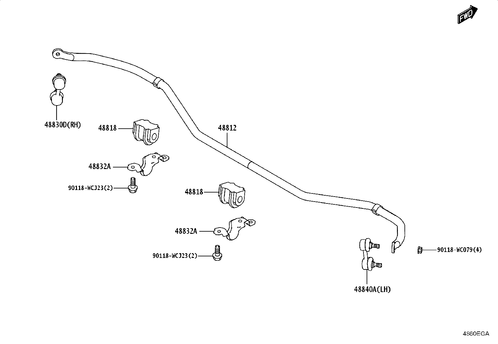 48231-WC025 SPRING, COIL, REAR RH product image