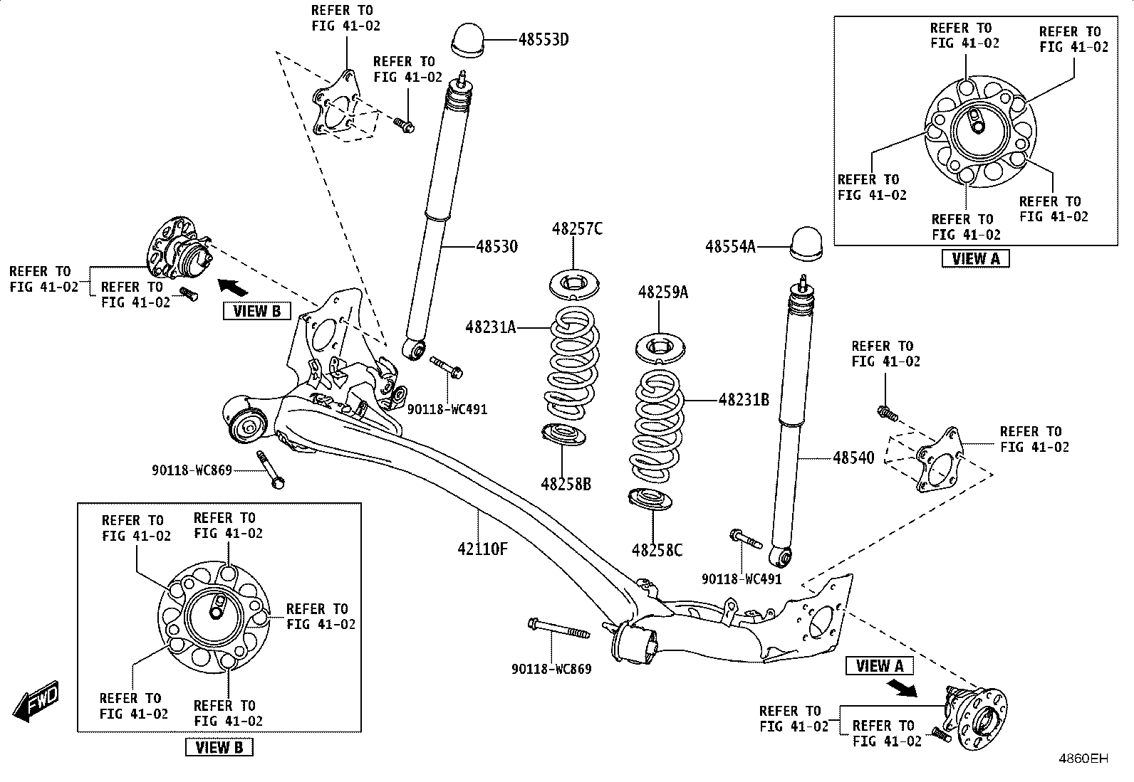 42101-WC013 BEAM ASSY, REAR AXLE product image