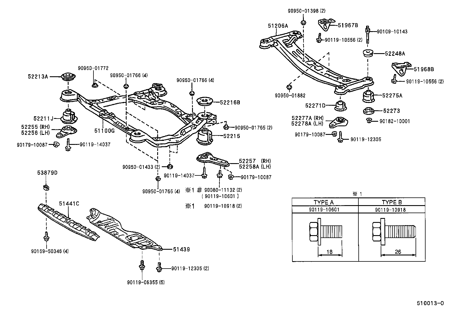 51100-33050 FRAME ASSY, FRONT product image