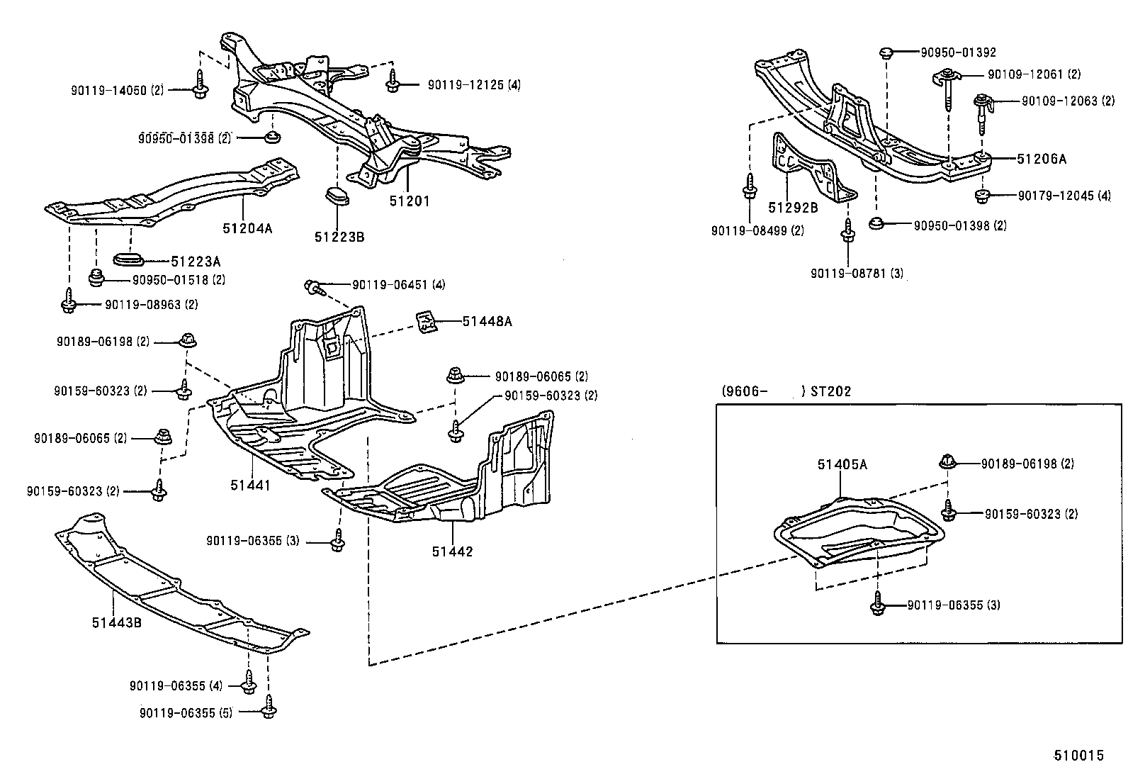 51409-20110 COVER, ENGINE UNDER, NO.2 product image