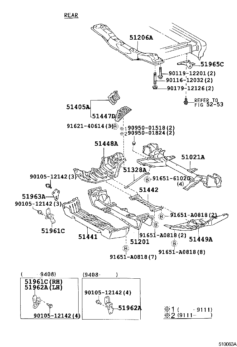 51021-28060 MEMBER SUB-ASSY, ENGINE FRONT SUPPORT product image