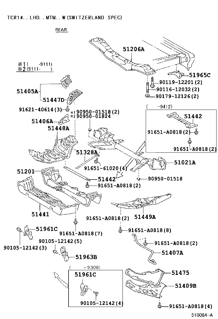 51406-28050 COVER, ENGINE UNDER, NO.2 product image