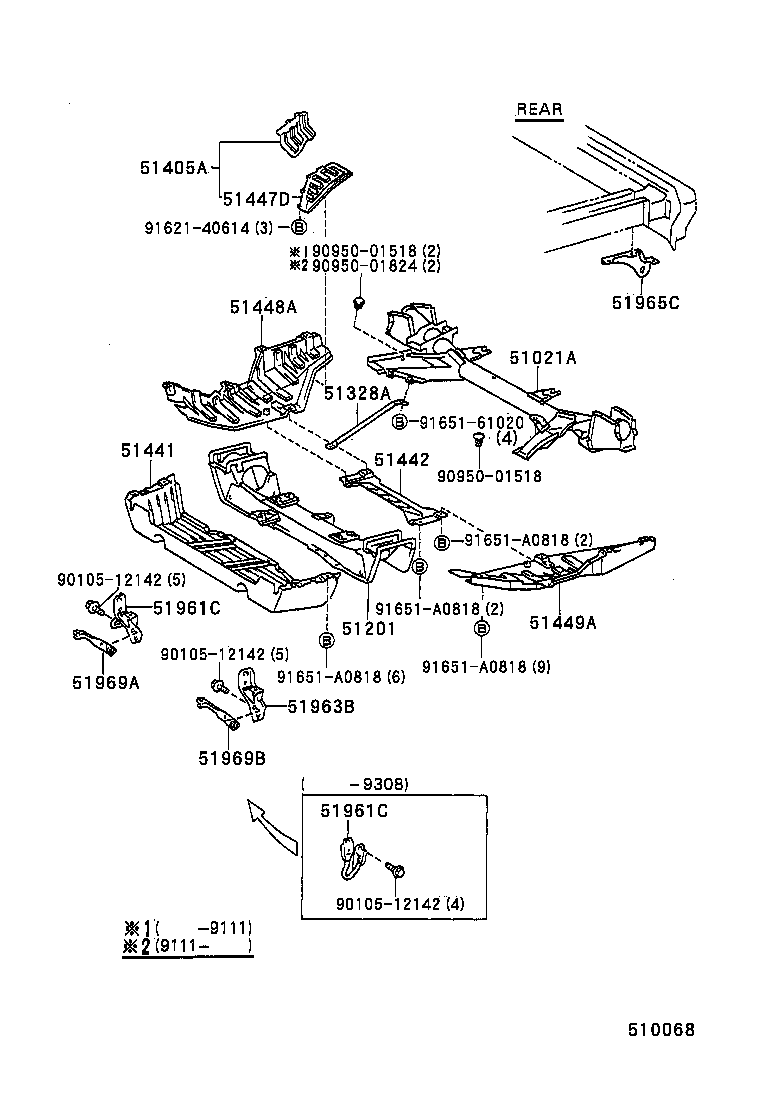 51441-28080 COVER, ENGINE UNDER, NO.1 product image