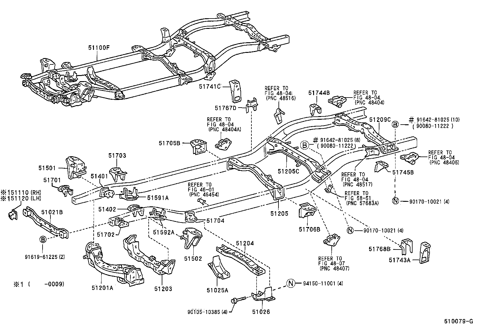 51001-04021 FRAME SUB-ASSY product image