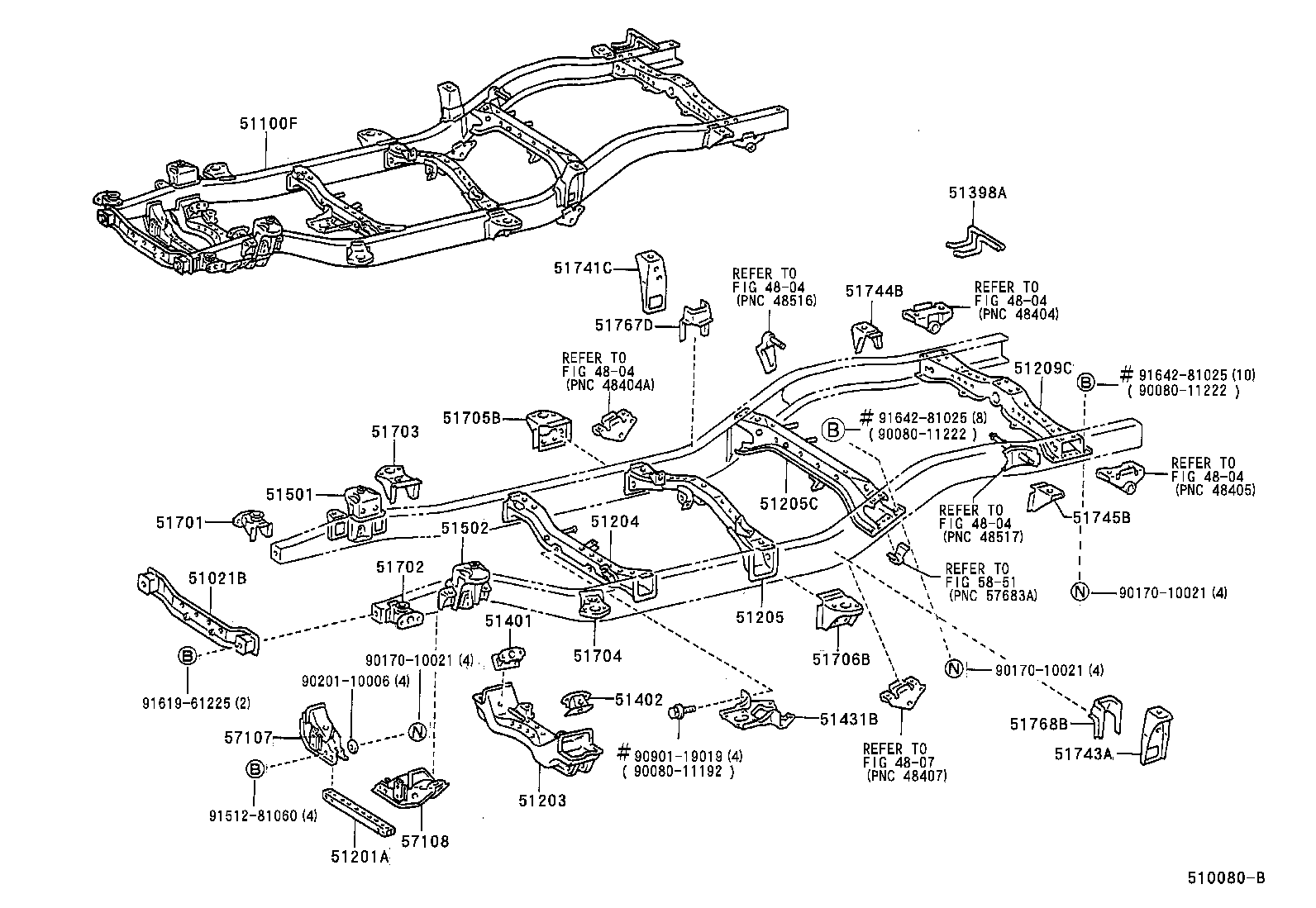 51001-04021 FRAME SUB-ASSY product image