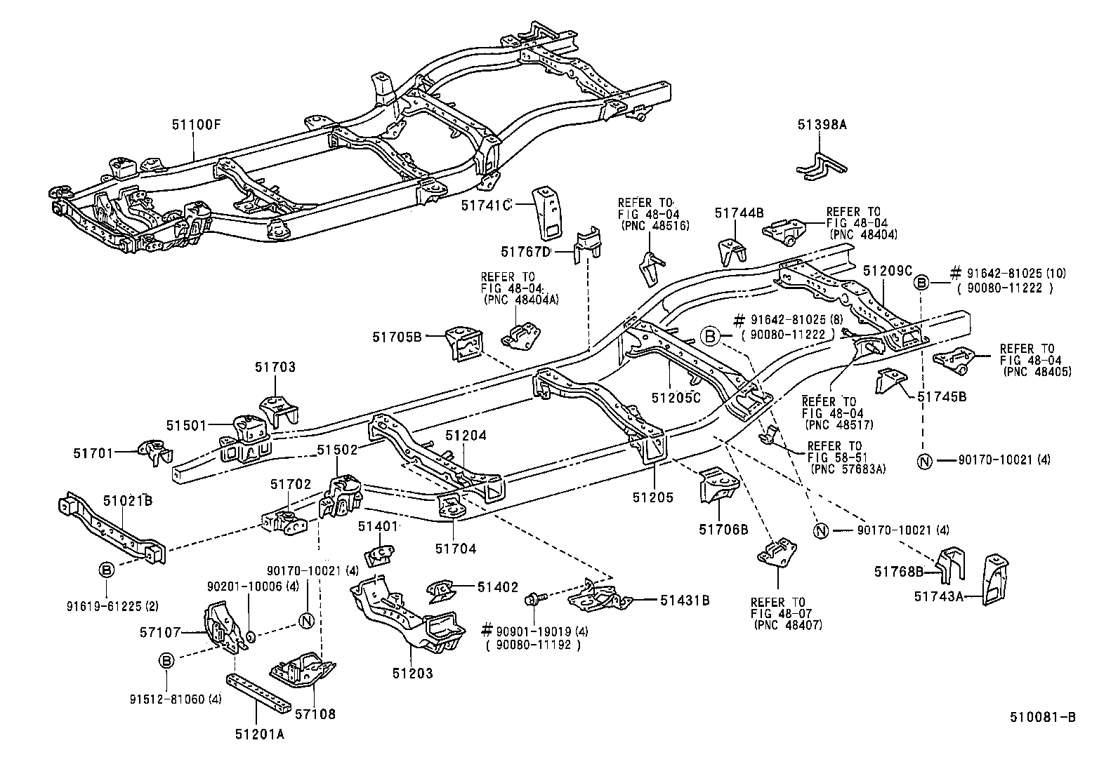 51001-04021 FRAME SUB-ASSY product image
