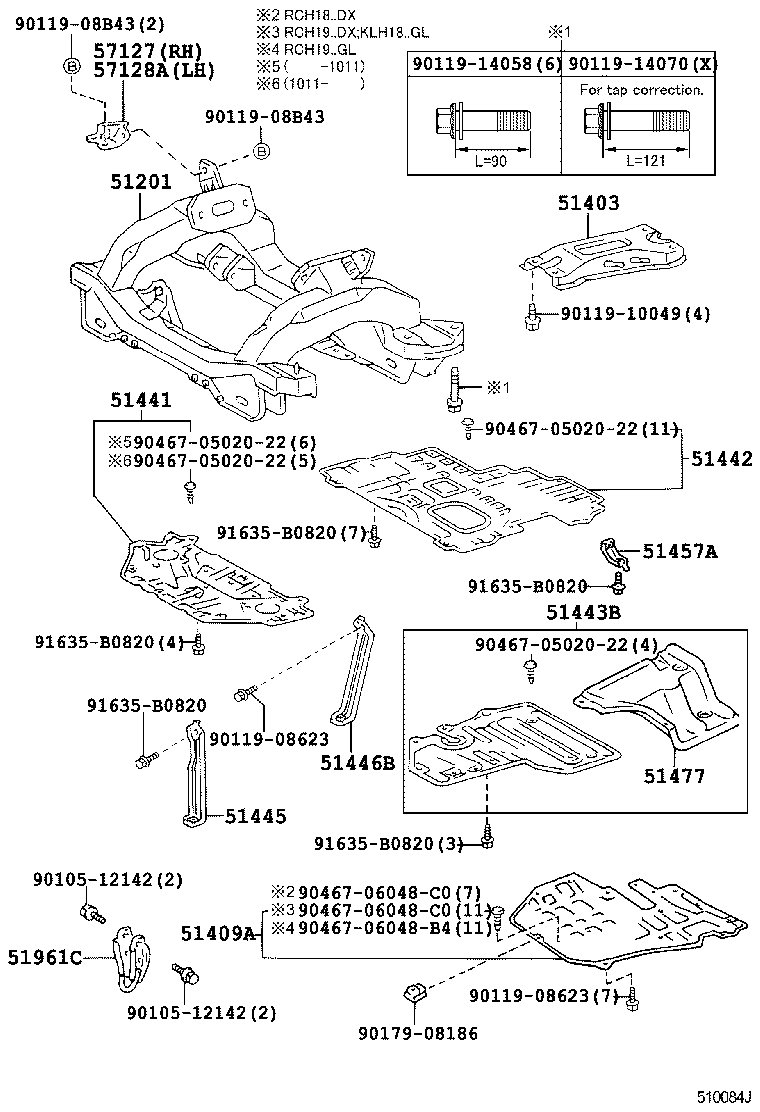 51406-26060 COVER, ENGINE UNDER, NO.2 product image