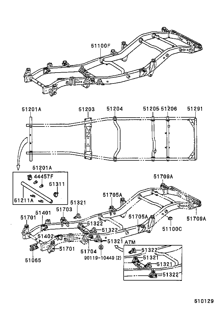 51002-60053 FRAME SUB-ASSY product image
