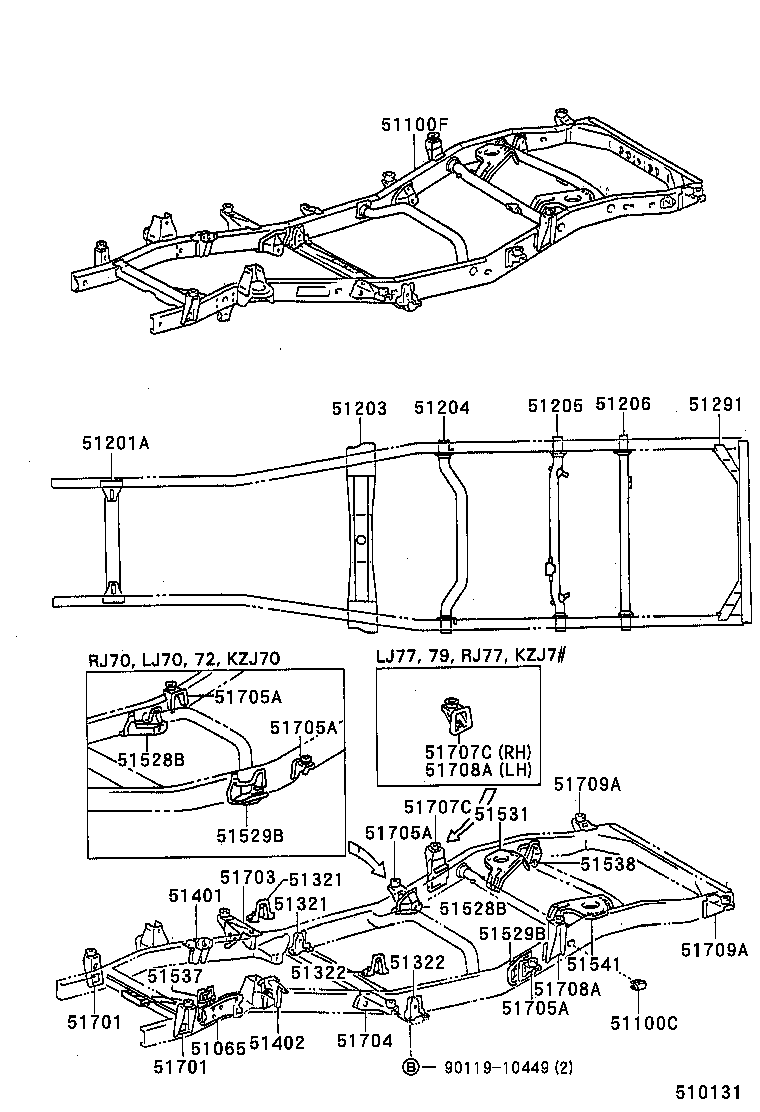 51002-60053 FRAME SUB-ASSY product image