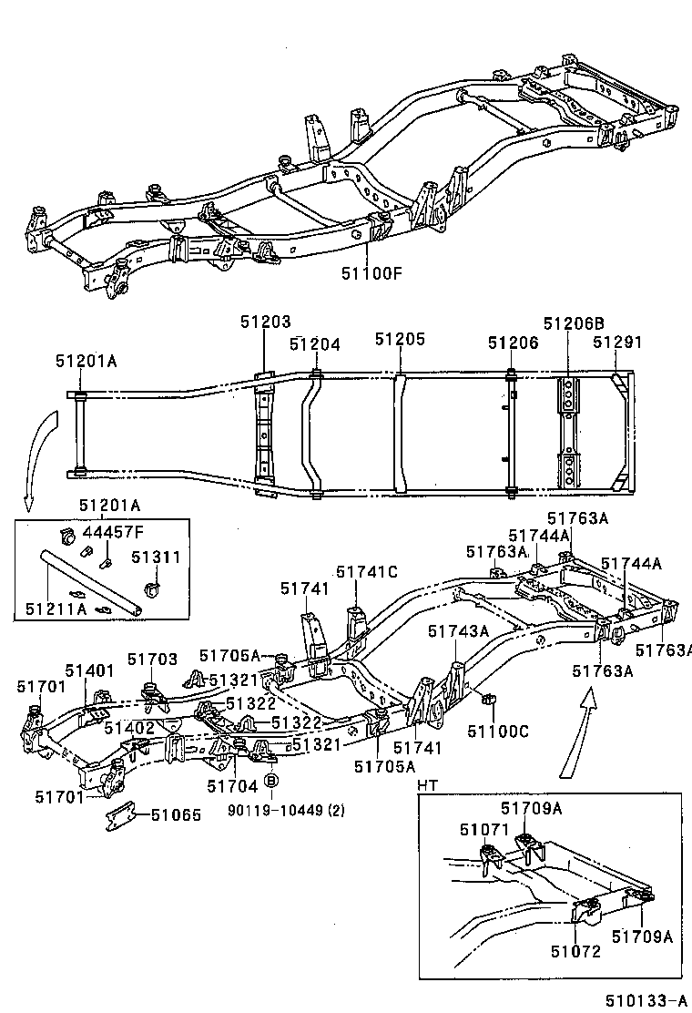 44457-60150 BRACKET, TUBE SUPPORT product image