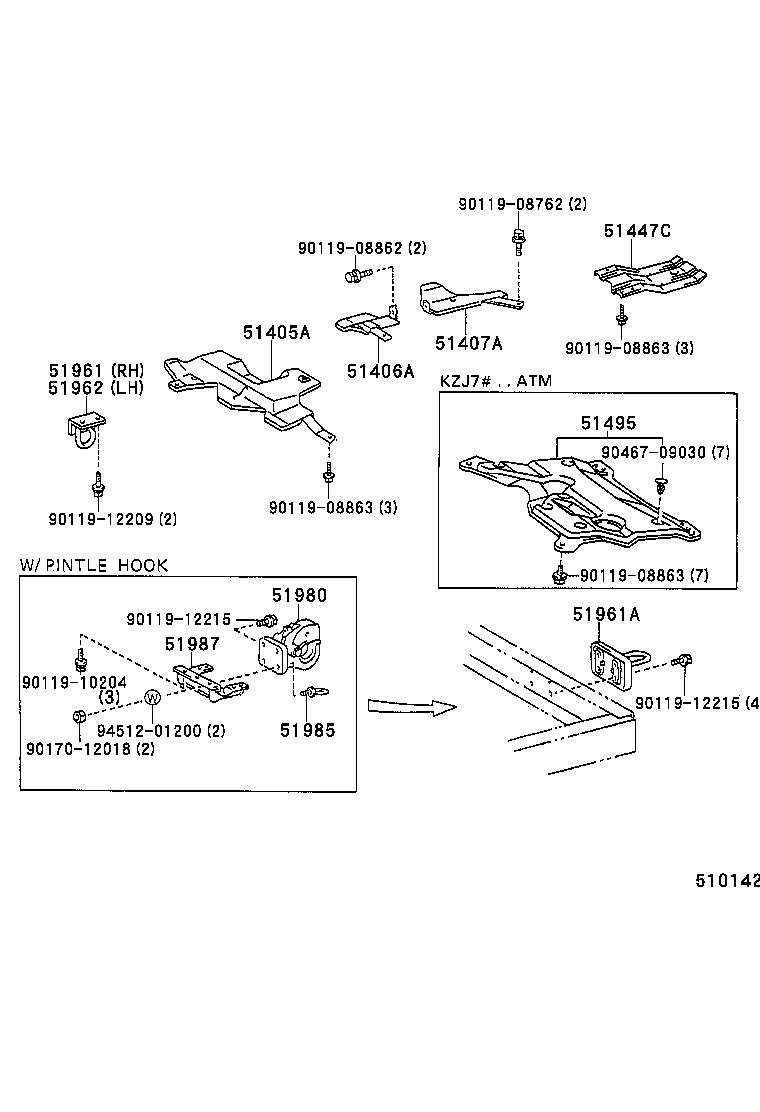 51410-60040 COVER, ENGINE UNDER, NO.1 product image