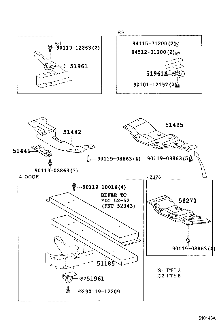 51410-60040 COVER, ENGINE UNDER, NO.1 product image