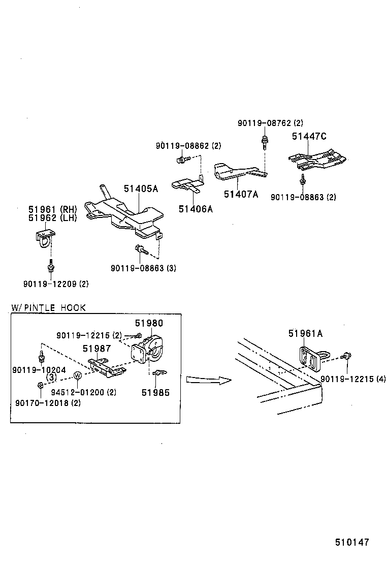 51405-60110 COVER SUB-ASSY, ENGINE UNDER, NO.1 product image