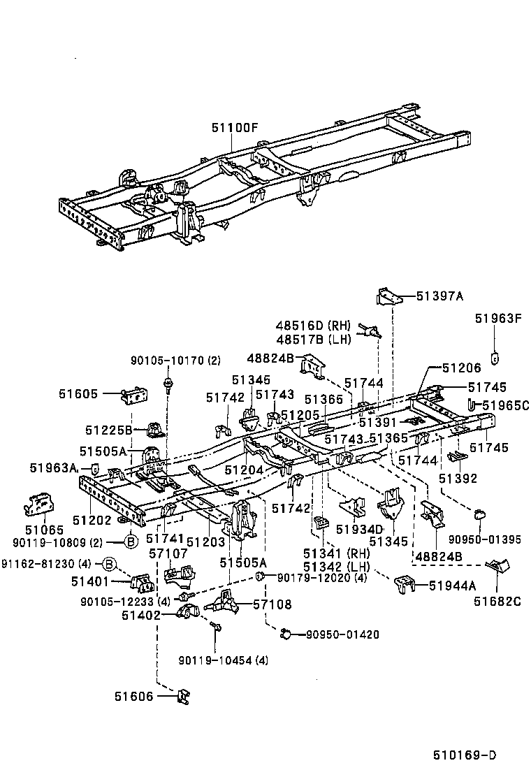 48346-25170 STOPPER, BUMPER, FR product image