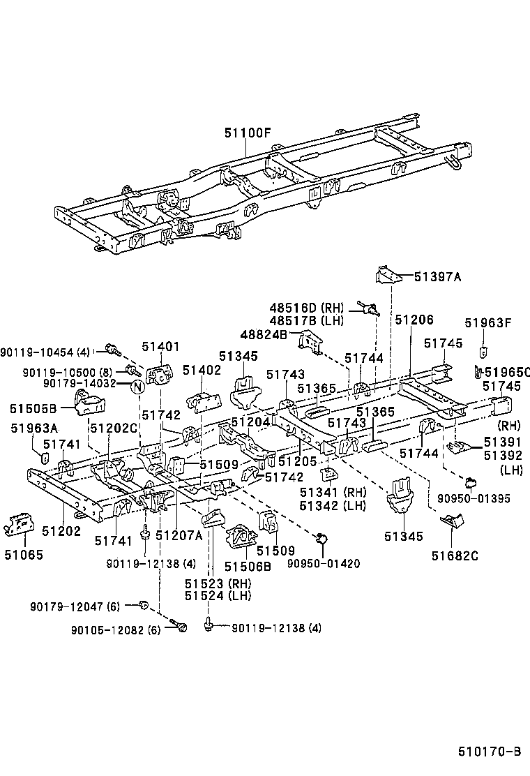 48346-25170 STOPPER, BUMPER, FR product image
