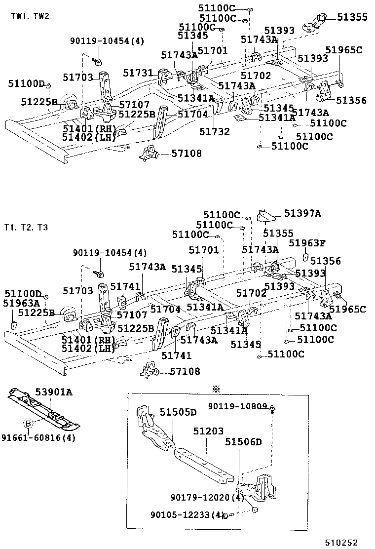 51002-25702 FRAME SUB-ASSY product image