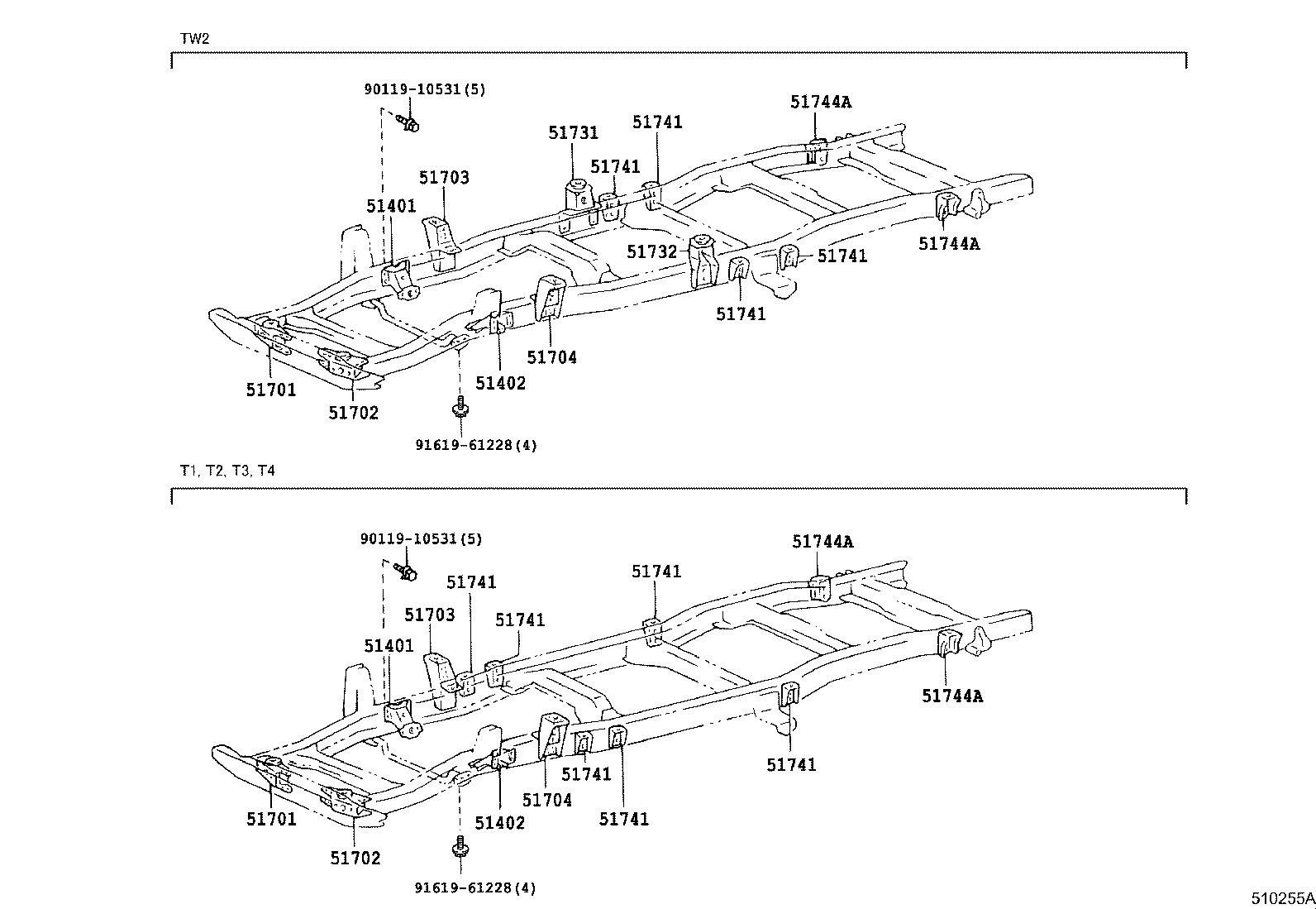 51002-25702 FRAME SUB-ASSY product image