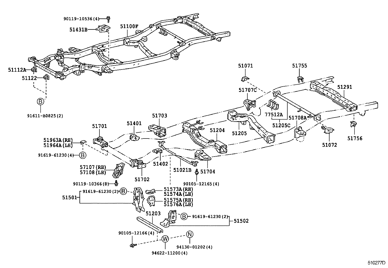 51001-3G700 FRAME SUB-ASSY product image