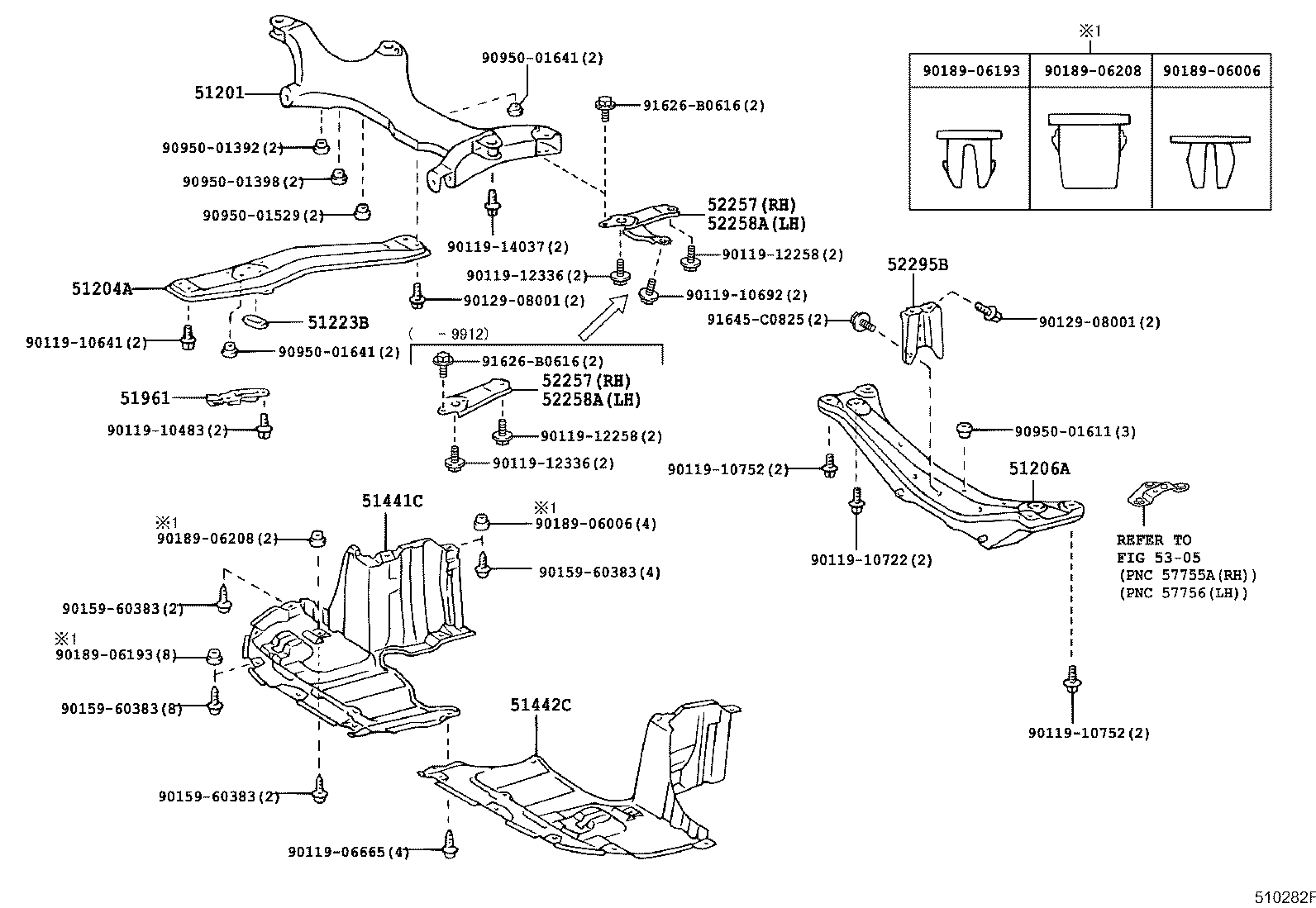 51441-21010 COVER, ENGINE UNDER, RH product image
