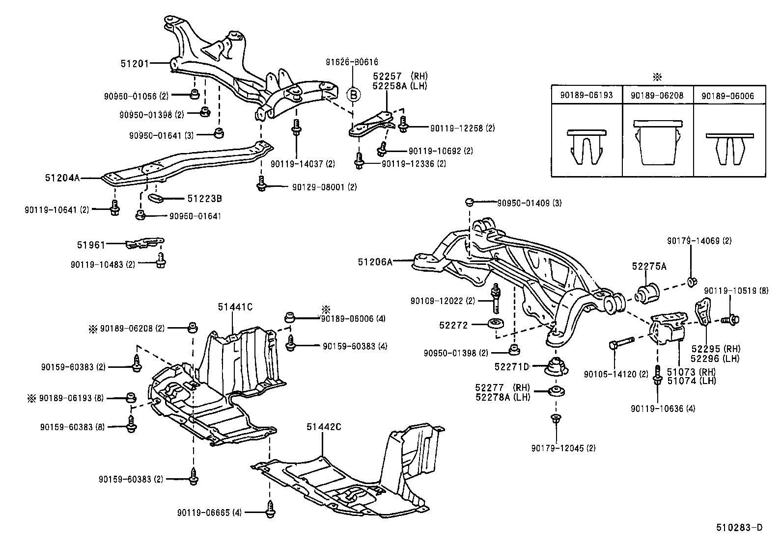 51441-21010 COVER, ENGINE UNDER, RH product image