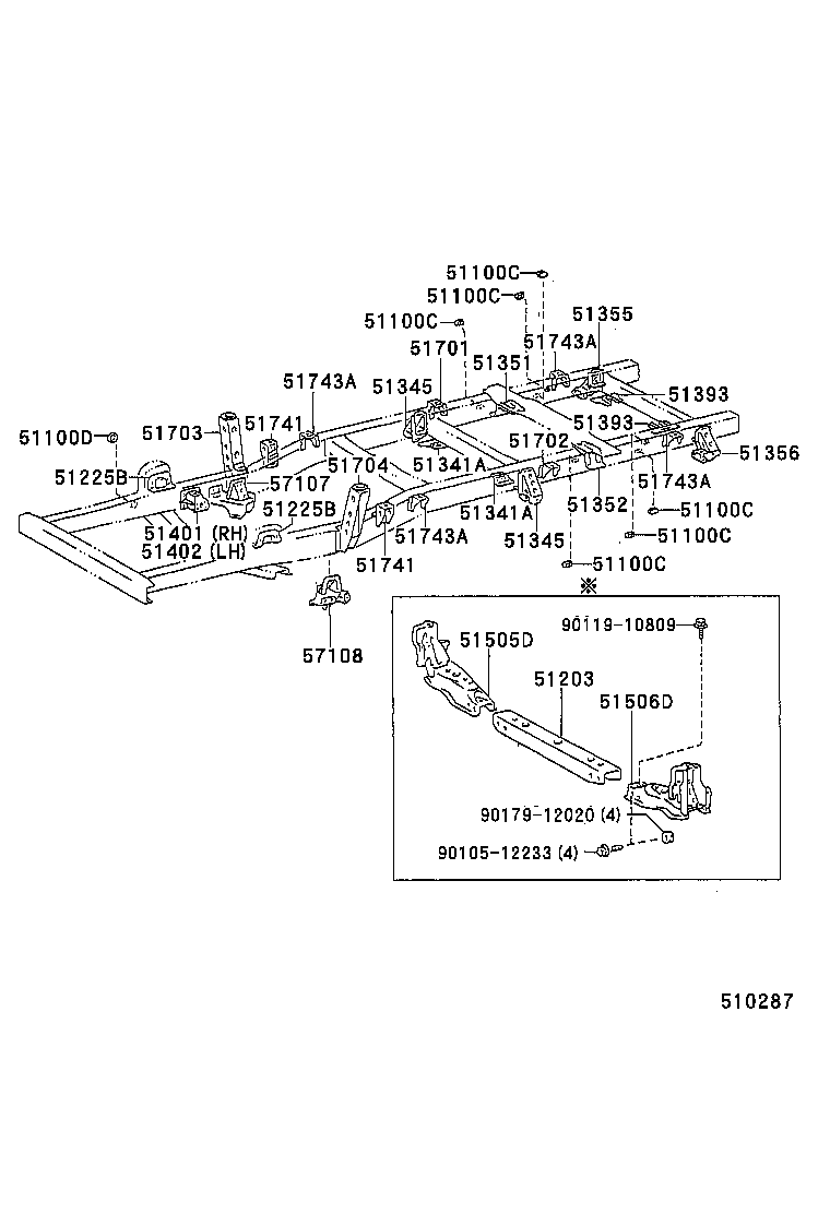 51001-26324 FRAME SUB-ASSY product image