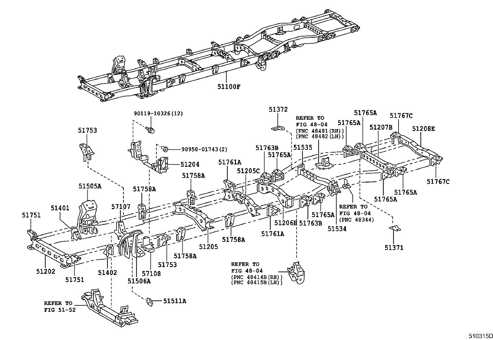 17573-58170 BRACKET, EXHAUST PIPE SUPPORT, NO.3 product image