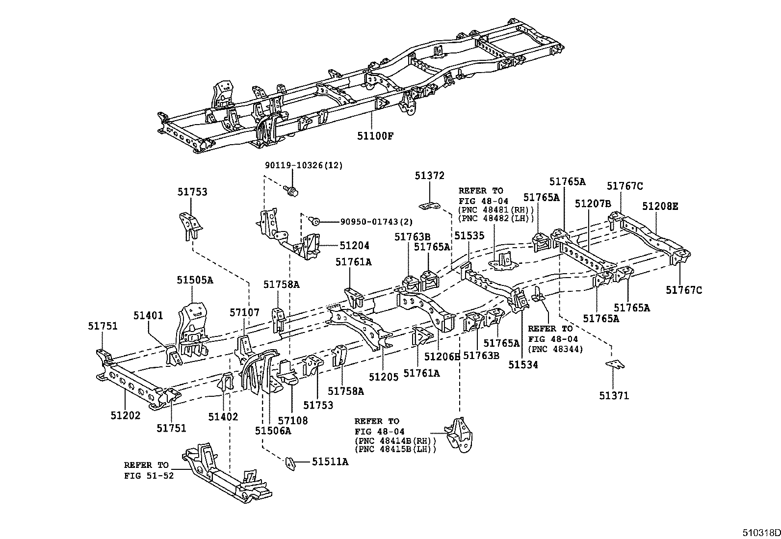 17573-58170 BRACKET, EXHAUST PIPE SUPPORT, NO.3 product image