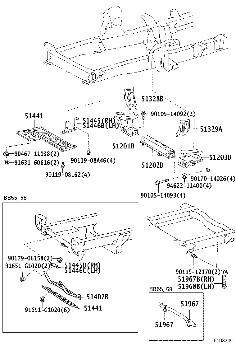 51405-36050 COVER, ENGINE UNDER, NO.1 product image