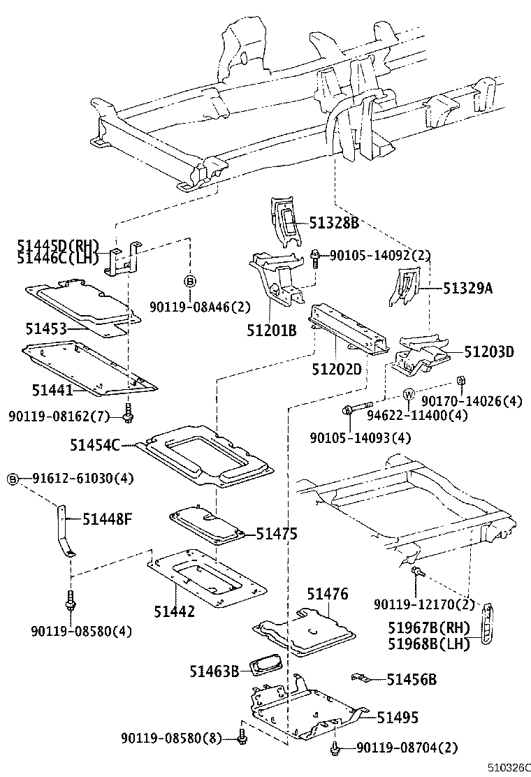51963-36060 HOOK, TRANSPORT, REAR RH product image