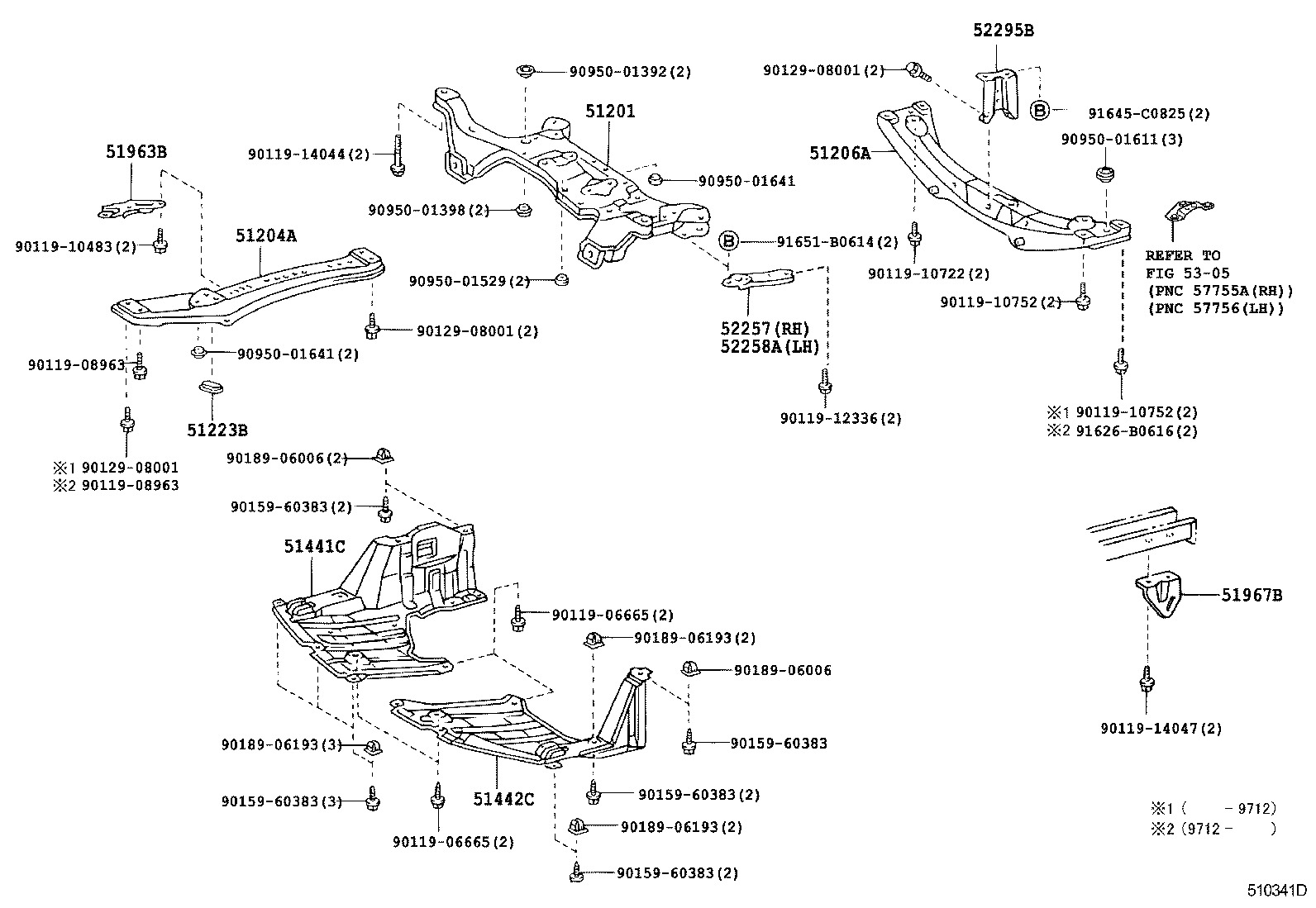 51967-20180 HOOK, TRANSPORT, REAR RH product image