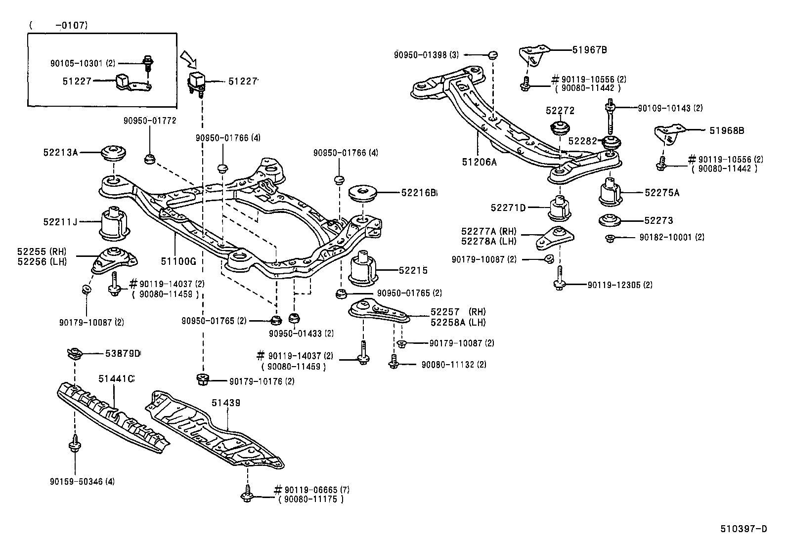 51100-06040 FRAME ASSY, FRONT product image